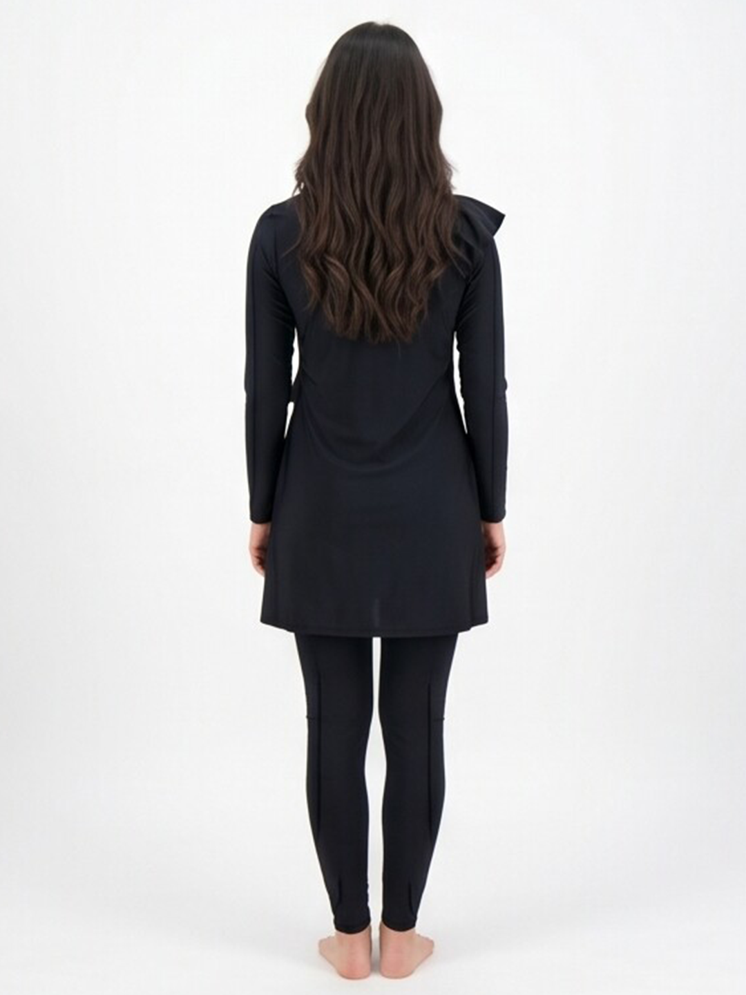Valiina Navy Blue Basic Ruffle Swuimsuit