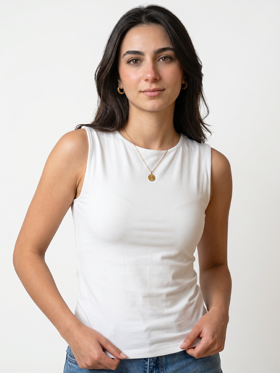 Essential Cotton Sleeveless Top