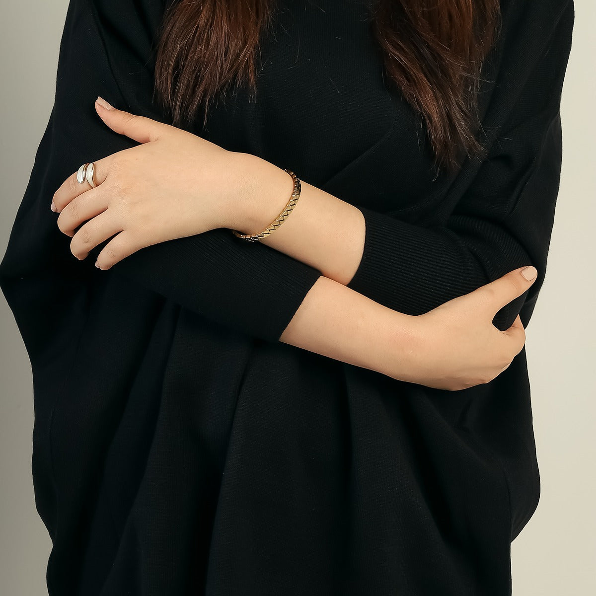 Oversized Batwing Knit Pullover